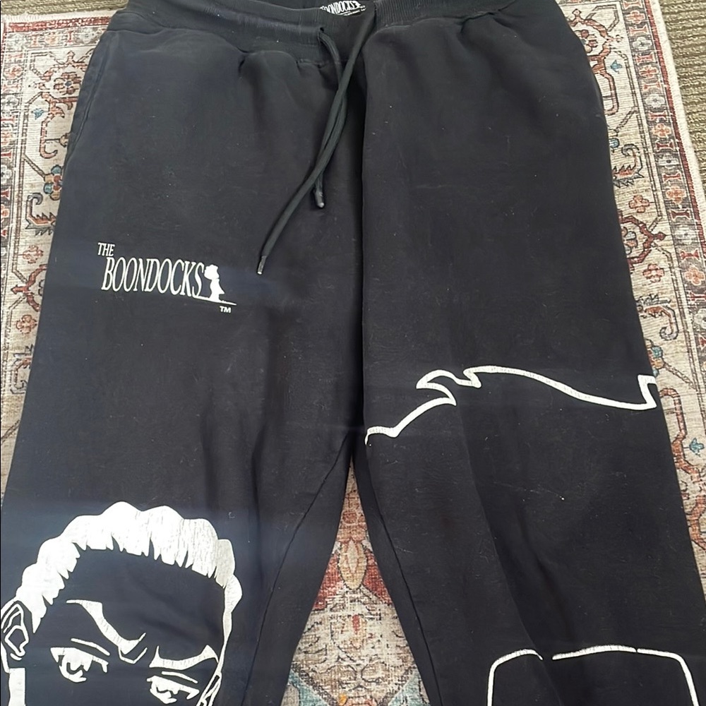 The Boondocks Black Graphic Sweatpants